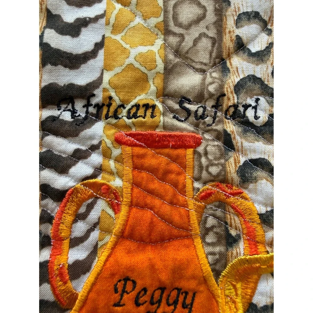 Handmade Safari Quilt/Wall Decor 36.5